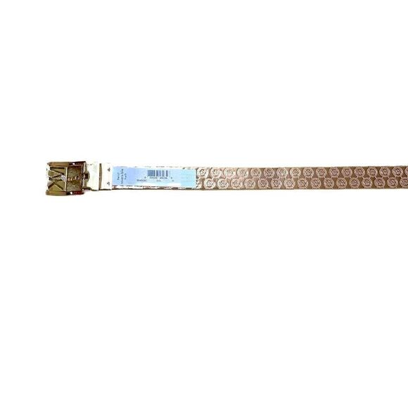 🌟NEW🌟 Michael Kors Shimmer Gold / Rose Gold Reversible Belt - Picture 4 of 5